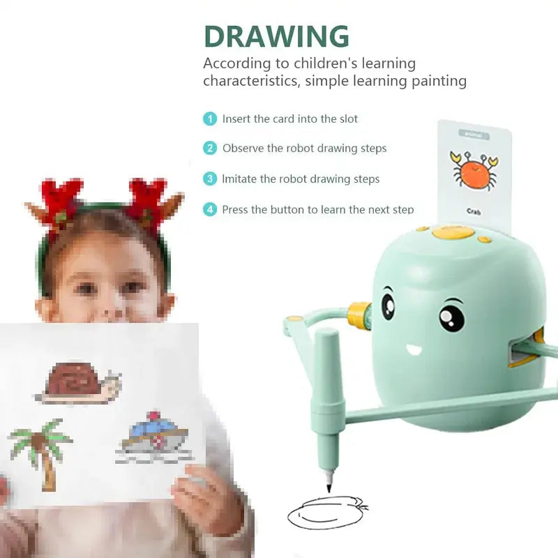 Smart Drawing Robot Intelligent Painting Robot Kids Drawing Toys For Children Birthday Gifts For Girls Early Educational Toys Wonder Baby ™